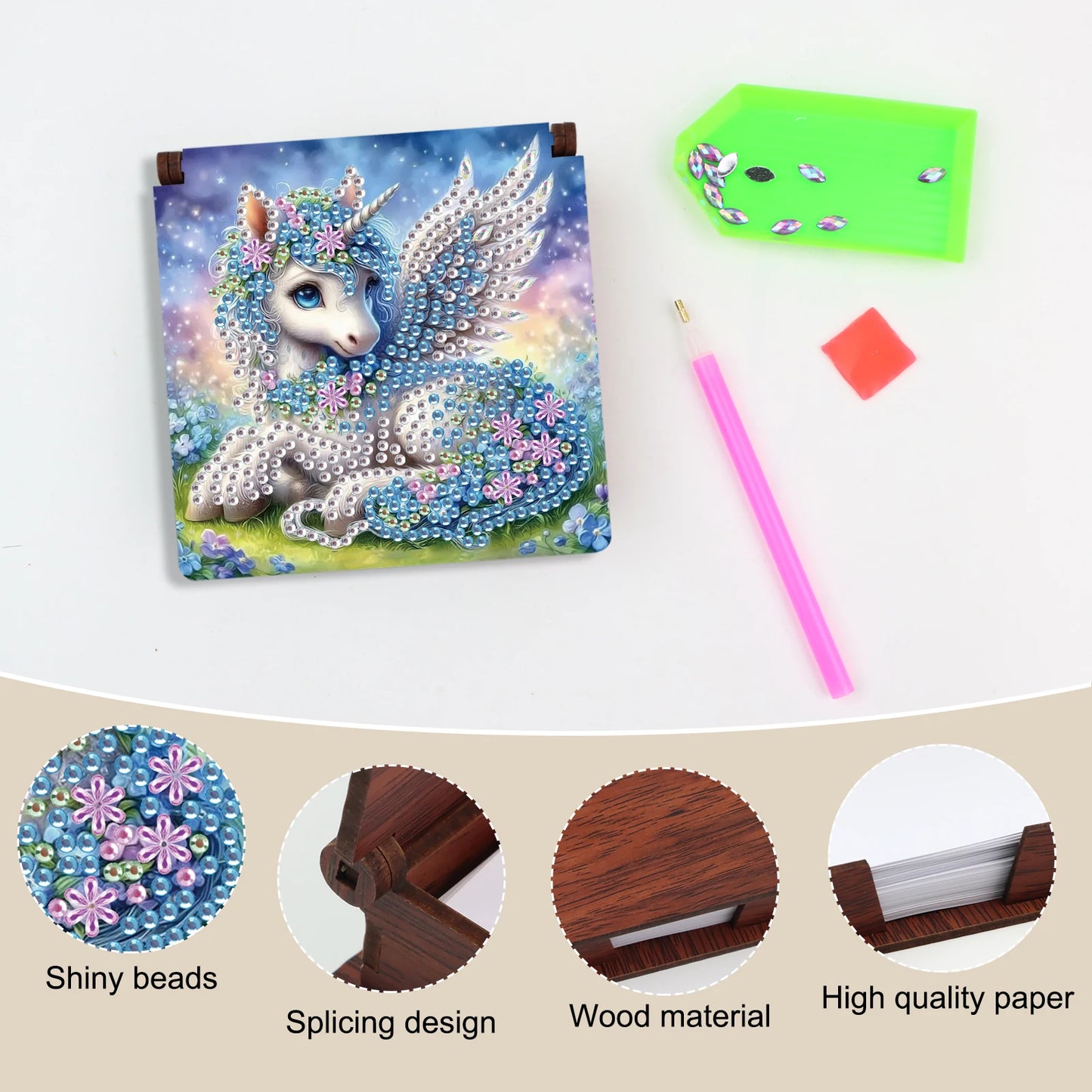GlimmerNotes – Diamond Art Sticky Note Box Kit