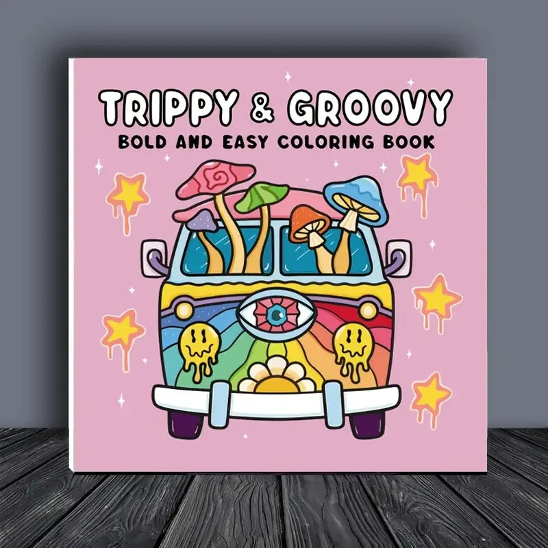 ColorVibe – Trippy & Groovy Adult Coloring Book
