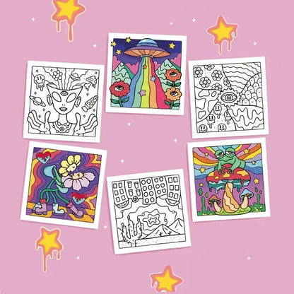 ColorVibe – Trippy & Groovy Adult Coloring Book