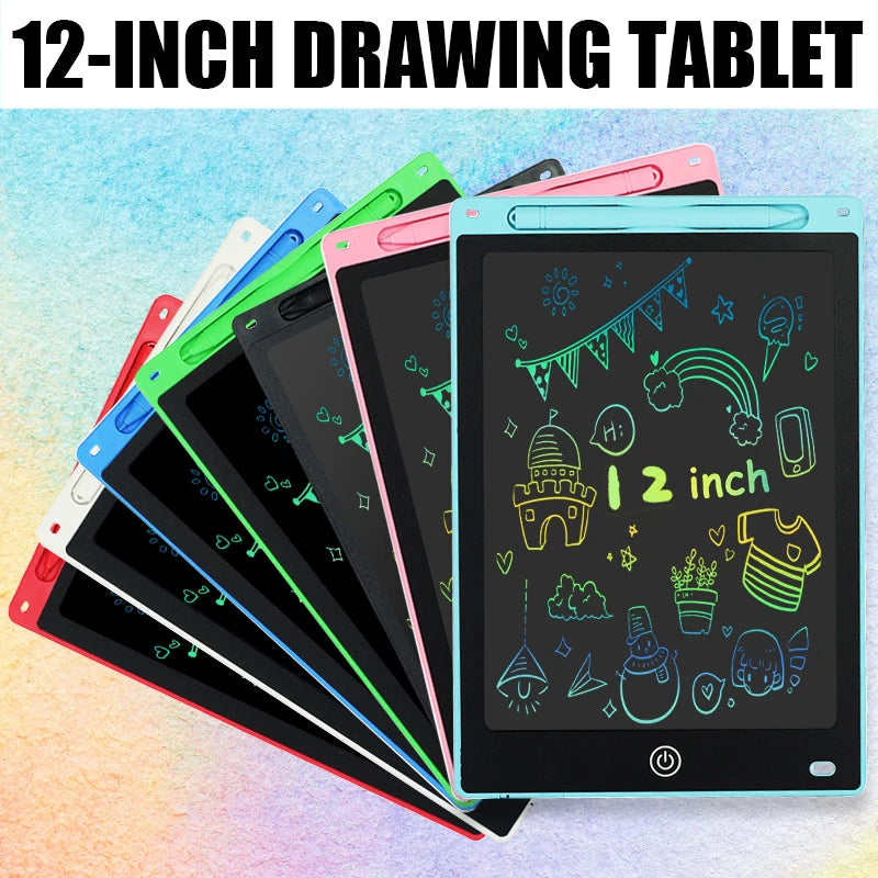 ScribbleGlow – 12-Inch LCD Writing & Drawing Tablet for Kids