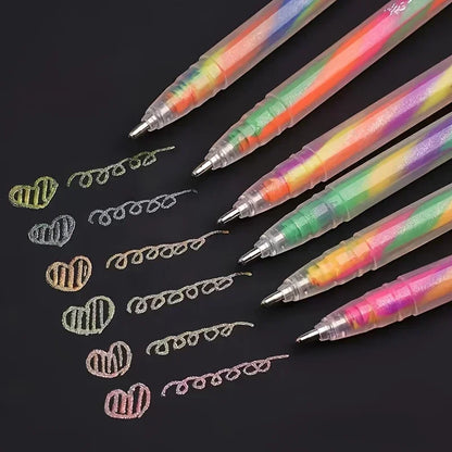 Glintor – 6 Colors Sparkly Gel Pen Set