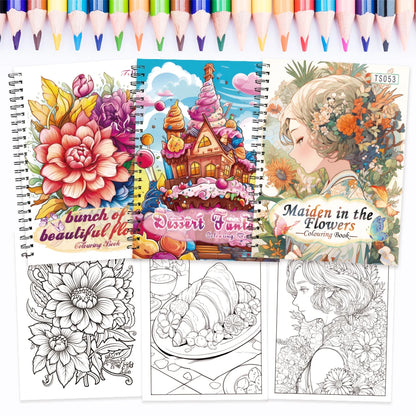 ColorDelight – 3-Piece Women’s Leisure Coloring Book Set