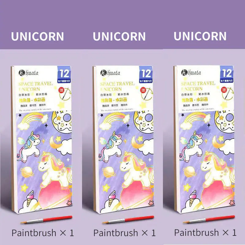 PastelPuff – Kawaii Watercolor Coloring Book Set