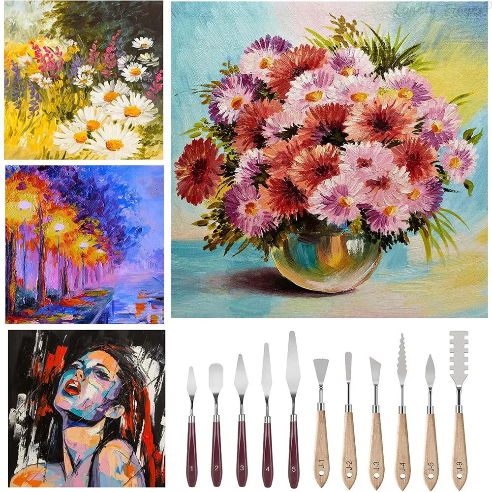 Chromara – Stainless Steel Palette Knife Collection