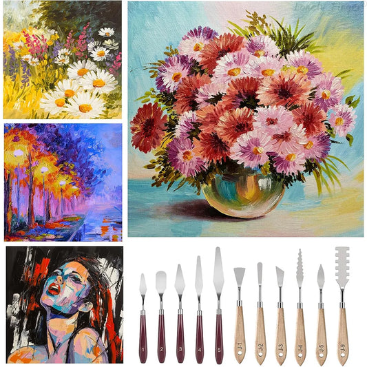 Chromara – Stainless Steel Palette Knife Collection