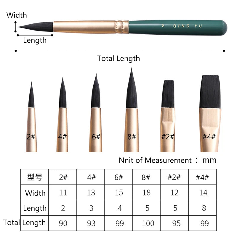 GreenStroke – Multi-Functional Nylon Paintbrush Set