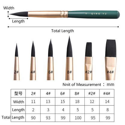 GreenStroke – Multi-Functional Nylon Paintbrush Set