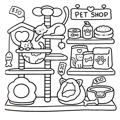 WhimsiNest – Cozy Creatures Coloring Book for Calm and Creativity
