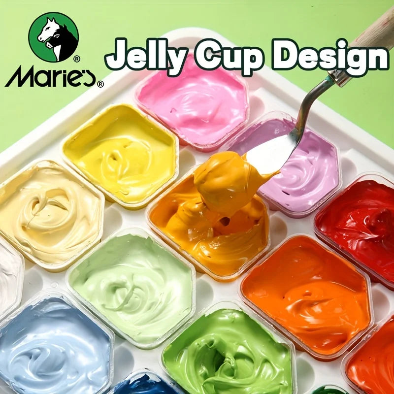Marie's Gouachea – Premium 24-Color Gouache Paint Set with Portable Case