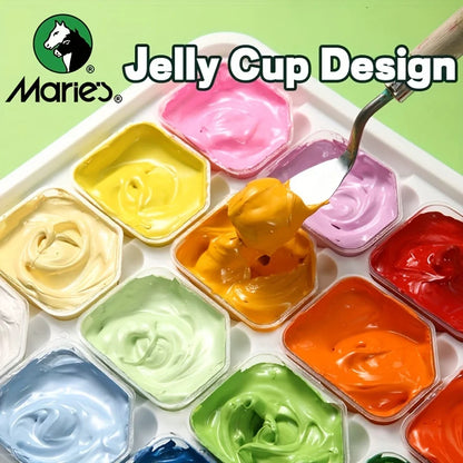 Marie's Gouachea – Premium 24-Color Gouache Paint Set with Portable Case