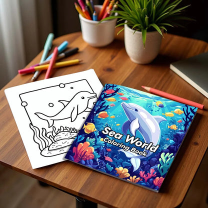AquaVista – Sea World Coloring Book for Adults & Teens