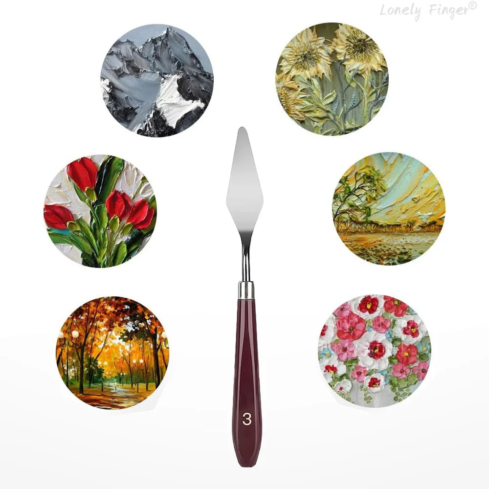 Chromara – Stainless Steel Palette Knife Collection