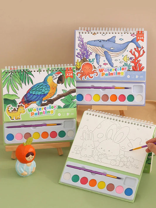 Coloreve – 8-Color Portable Watercolor Painting Book