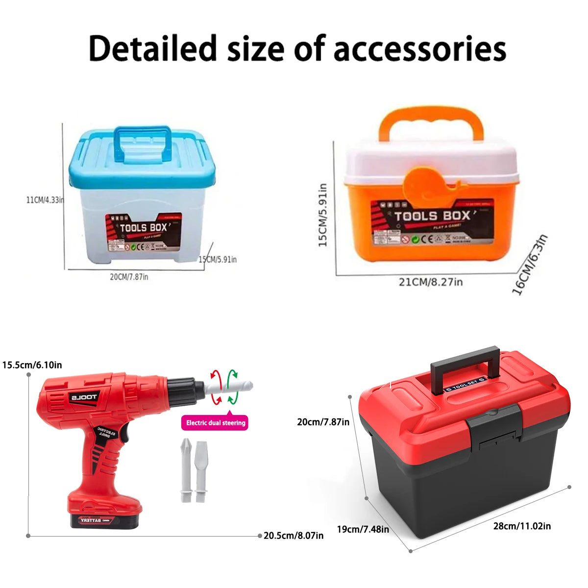 FixiPlay – Kids Simulation Toolbox with Electric Drill
