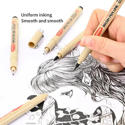Inkspire – 12-Piece Pigment Liner Marker Set