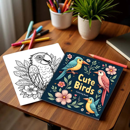 Birdscapeia – Stress Relief Adult Coloring Book