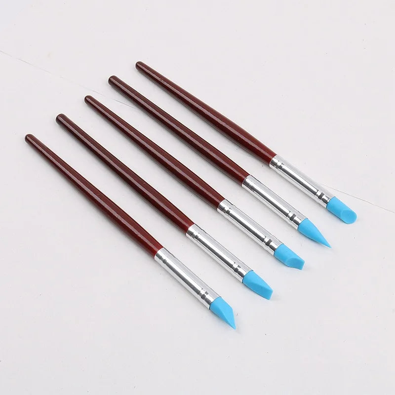 Sculptex – 5-Piece Rubber Silicone Tip Brush Set