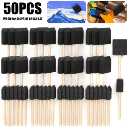 SpongeFlow – 50-Piece Foam Brush Set