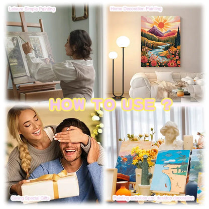 VistaHue – Alley Buildings Paint by Number Kit