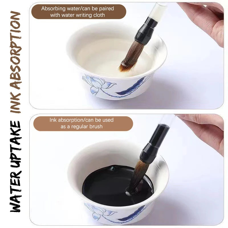 InkFlow – 3-Piece Water Storage Calligraphy Brush Set