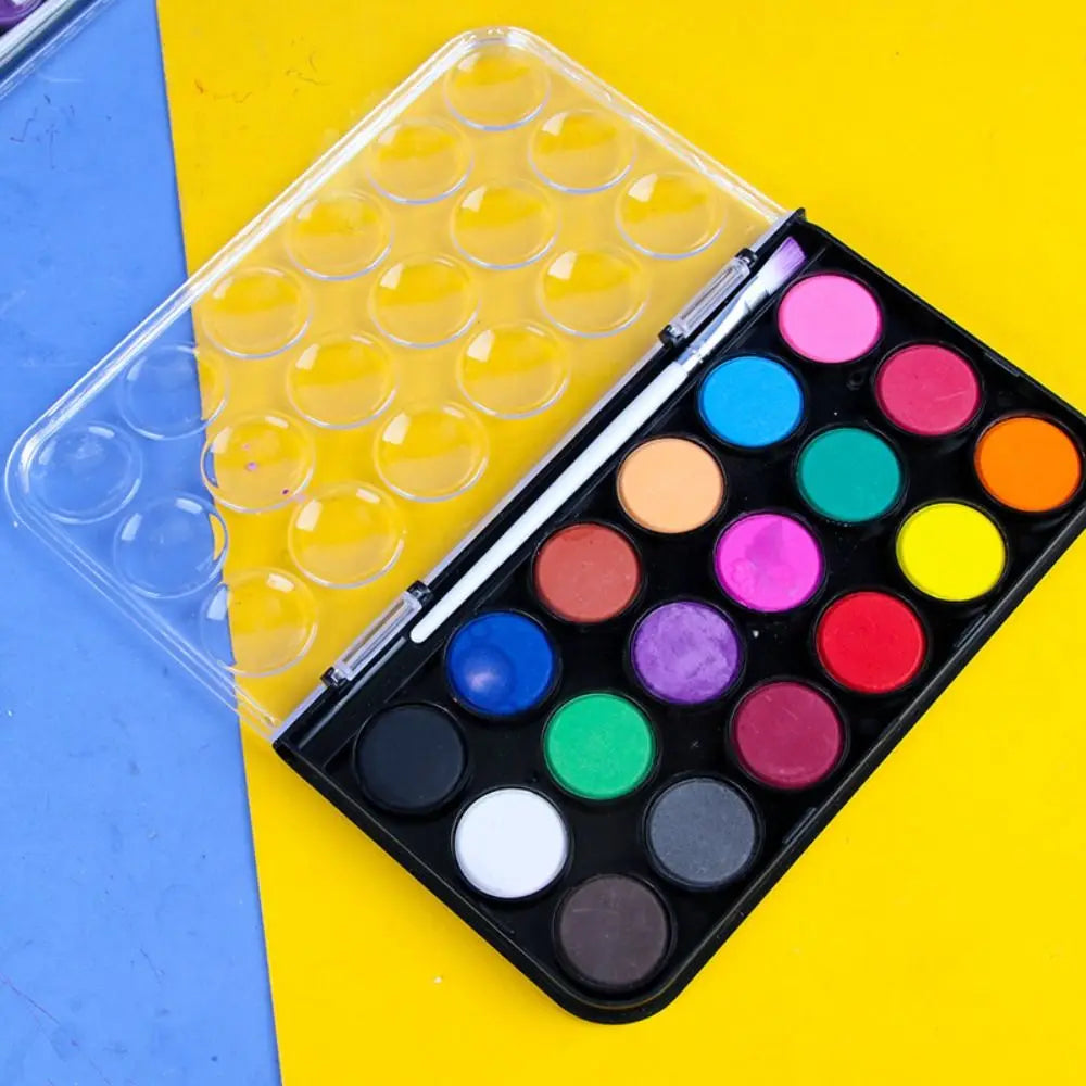 LumiPearl – 24 Colors Metallic Solid Watercolor Paint Set