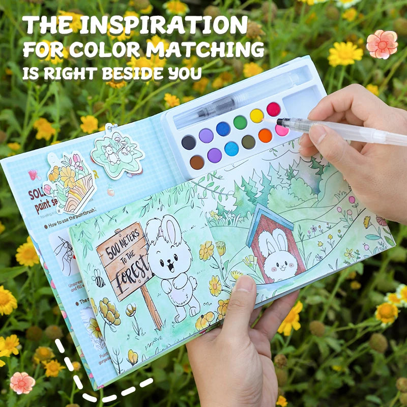 AquaTots – 12-Color Watercolor Art Set for Kids
