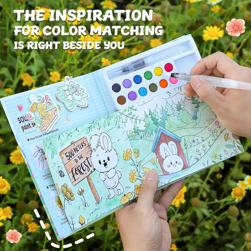 AquaTots – 12-Color Watercolor Art Set for Kids