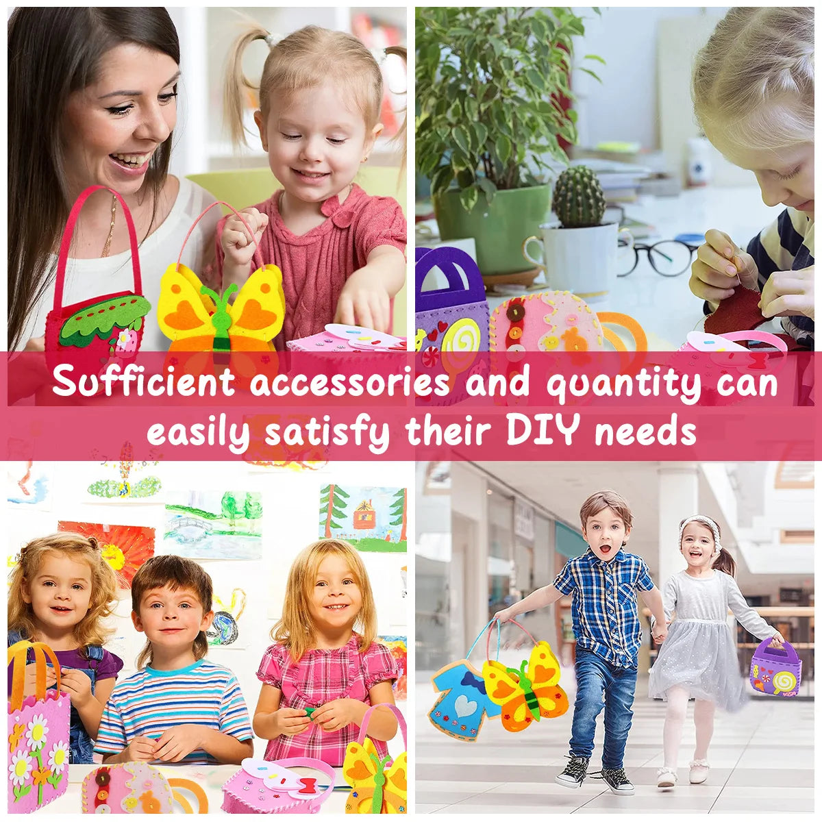 StitchFun – 8-Piece Kids DIY Felt Sewing Kit