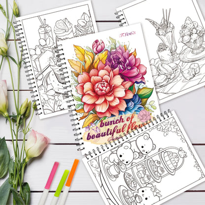 ColorDelight – 3-Piece Women’s Leisure Coloring Book Set