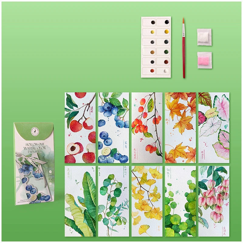 ColorRipple – DIY Watercolor Bookmark Set