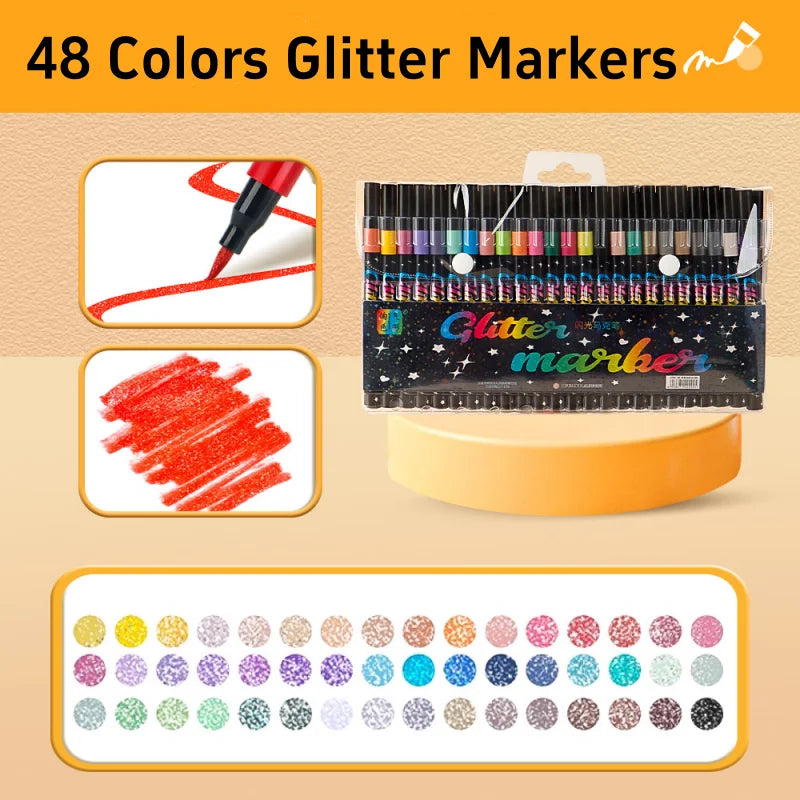 GleamHue – Glitter Art Marker Set