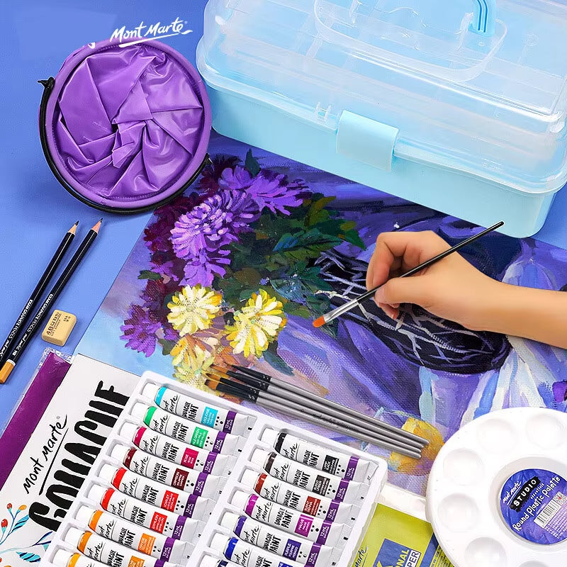 24-Color Gouache & Watercolor Set