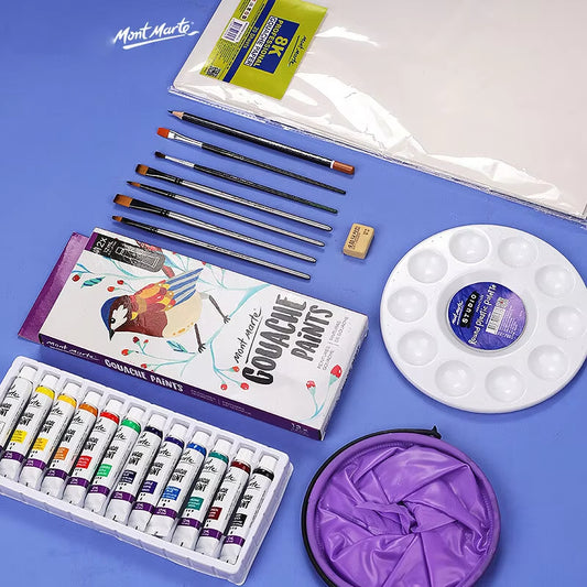24-Color Gouache & Watercolor Set