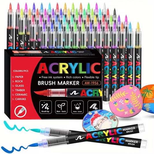 ColorFlow – Dual-Tip Acrylic Paint Markers