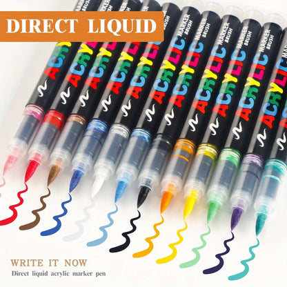 ColorFlow – Dual-Tip Acrylic Paint Markers