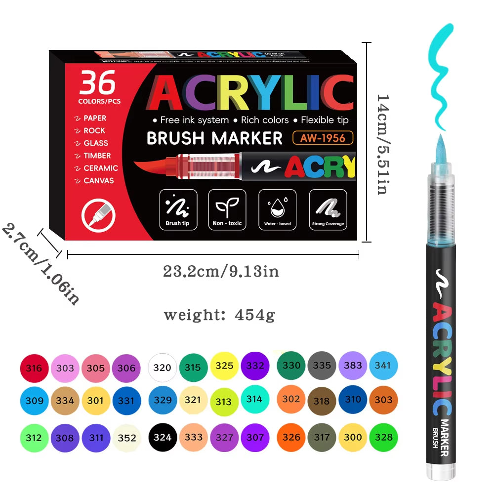 ColorFlow – Dual-Tip Acrylic Paint Markers